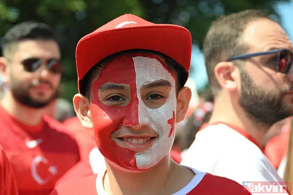 Türkiye-Portekiz maçı öncesi Türk taraftarlar Dortmund'u adeta kırmızı beyaza boyadı | Filistin yine unutulmadı - 7