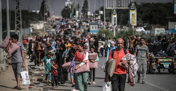 BM duyurdu! Katil İsrail'in son tahliye kararı yüzünden 75 binden fazla Filistinli göç etti