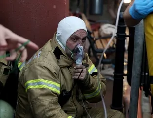 Taksim Eğitim ve Araştırma Hastanesi'nde çıkan yangından kareler
