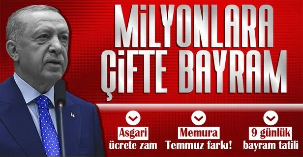 Başkan Erdoğan’dan Kabine sonrası önemli açıklamalar! Asgari ücret müjdesi, memurlara zamlı maaş, bayram tatili...