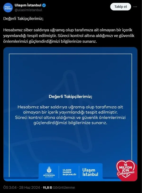 ibb-ulasim-dairesi-baskanligindan-rezil-paylasim-trol-hesap-yerine-resmi-hesaptan-paylasip-siber-saldiri-yalan-1719583708186.jpg İBB fena yakalandı: Trol hesap yerine resmi hesaptan paylaştılar! Hazine ve Maliye Bakanı Mehmet Şimşek'e küfürlü yanıt...-3