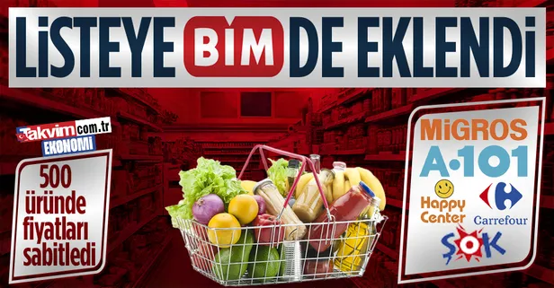 Enflasyona 'zincir' vuracak adımlara bir yenisi eklendi: BİM 500 ürünün fiyatını sabitledi