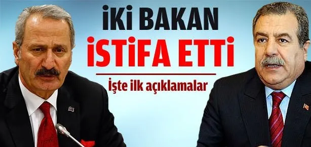 İki bakan istifa etti