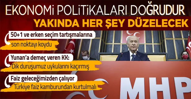 Son dakika: MHP lideri Devlet Bahçeli'den grup toplantısında önemli açıklamalar