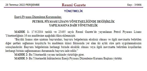 resmi-gazetede-yayimlandi-petrol-ve-lpg-piyasalari-lisans-yonetmeliklerinde-degisiklik-1658987696717.jpg Resmi Gazete'de yayımlandı! Petrol ve LPG piyasaları lisans yönetmeliklerinde değişiklik-1