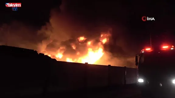 Bafra OSB’de korkutan yangın