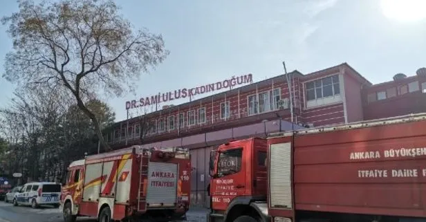 Ankara'da hastanede yangın paniği!