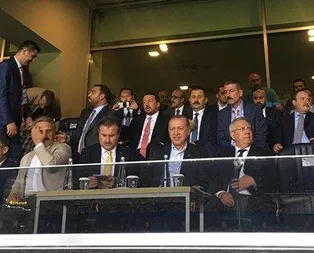 Cumhurbaşkanı Erdoğan F.Bahçe maçında