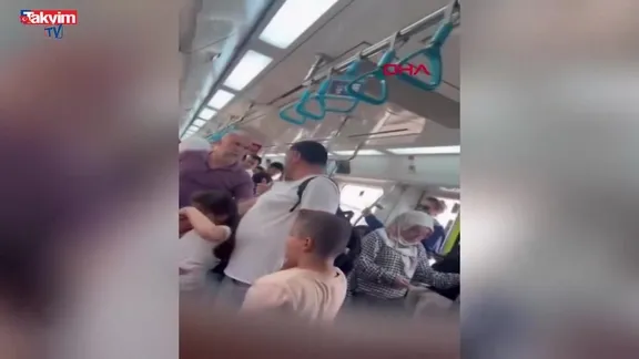 Yer: Marmaray! Çocuklarının gözü önünde saldırıya uğradı: İşte o anlar