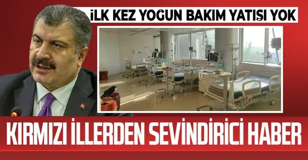 Kırmızı renkteki illerden güzel haber geldi: İlk kez yoğun bakım yatışı yok