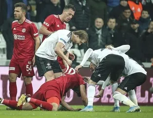 Beşiktaş-Sivasspor maçına bu görüntüler damgasını vurdu! Fatih Aksoy ve Elneny...