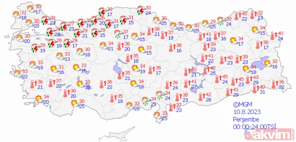İstanbul'da gök gürleyecek! Meteorolojiden il il uyarı... Hem sıcak hem yağış! - 17