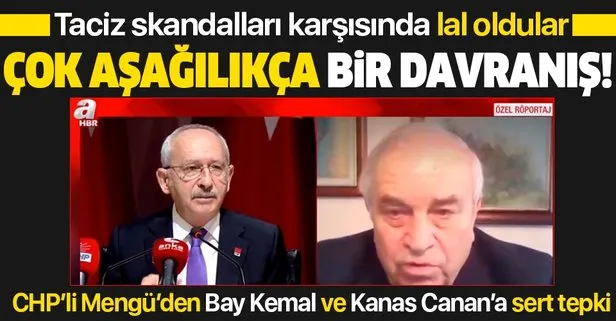 CHP’li Şahin Mengü’den ’cinsel taciz’ skandalları karşısında ’lal’ olan Kılıçdaroğlu ve Kaftancıoğlu’na çok sert tepki