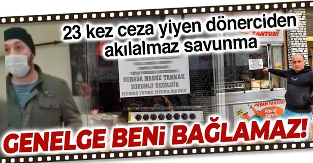 SON DAKİKA: Zonguldak’ta tepki çeken görüntü! 23 kez ceza kesilen dönerci: Genelge beni bağlamaz