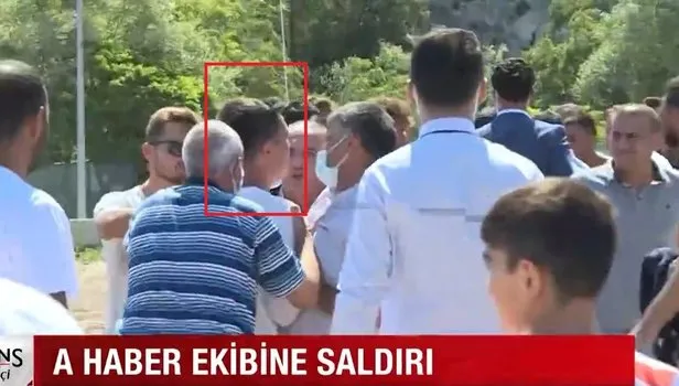 Şile'de A Haber'e saldırı! İşte o anlar...