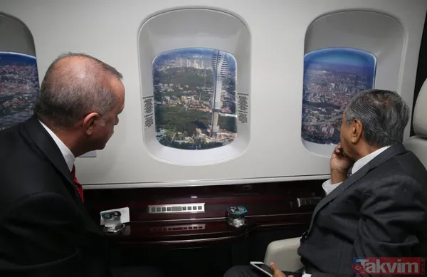 Başkan Erdoğan Malezya Başbakanı Muhammed'e İstanbul'u havadan tanıttı - 15
