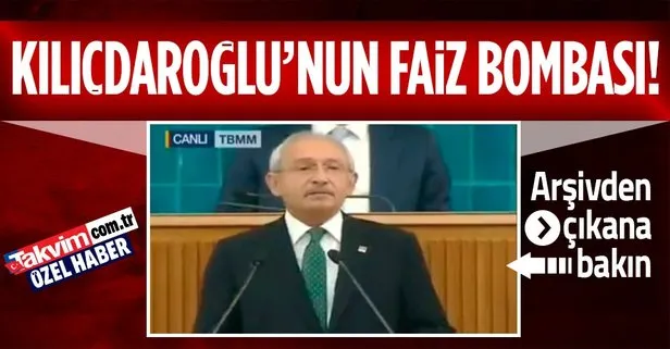 CHP Genel Başkanı Kemal Kılıçdaroğlu bu kez ’faiz’ konusunda çelişti