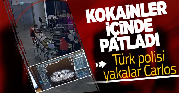 Bağırsaklarında kokain patladı! Tedavi edildi hapise yollandı