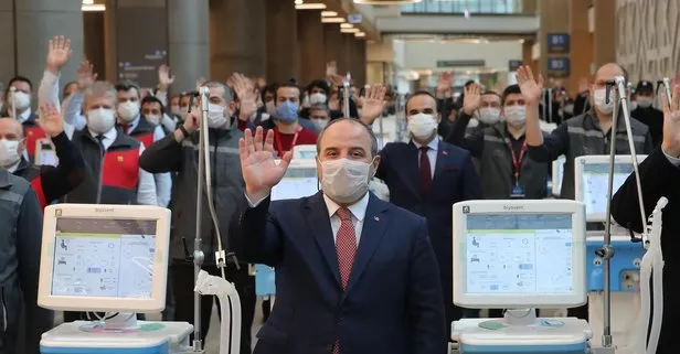 Son dakika: Sanayi ve Teknoloji Bakanı Mustafa Varank’tan yoğun bakım solunum cihazı mesajı