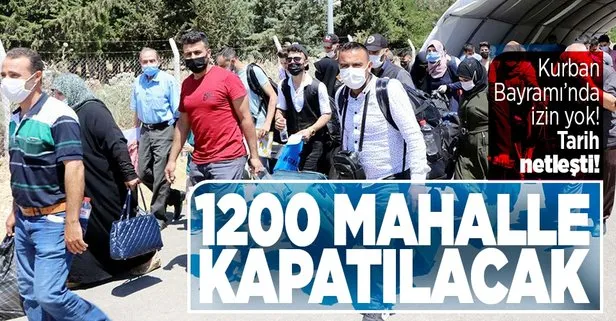 SON DAKİKA: 1 Temmuz 2022’den itibaren 1200 mahalle yabancıların ikametine kapatılacak... Suriyelilere Kurban bayramında izin var mı?
