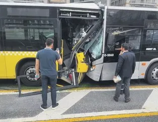 Şoförsüz metrobüs dehşet saçtı