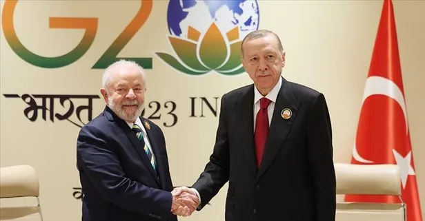 Başkan Erdoğan Brezilya Devlet Başkanı Luiz Inacio Lula da Silva ile görüştü! Filistin mesajı