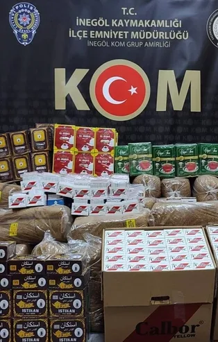 Bursa'da kaçak tütün operasyonu