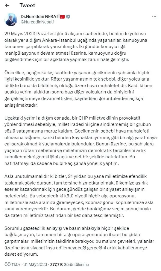 hazine-ve-maliye-bakani-nureddin-nebatiden-ucagi-bekletti-iddialarina-yanit-chpli-milletvekilinin-provokatif-y-1685527063409.jpg Hazine ve Maliye Bakanı Nureddin Nebati'den 'uçağı bekletti' iddialarına yanıt! "CHP'li milletvekilinin provokatif yönlendirmesi..."-4