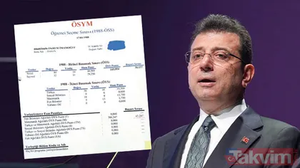 Ekrem İmamoğlu’nun diploma soruşturmasında yeni gelişme! Sınav sonucu ortaya çıktı! Neredeyse baraj altında kalıyormuş