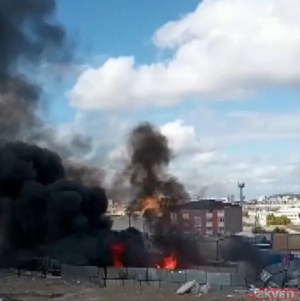 SON DAKİKA: Ümraniye'de ortalık karıştı! Ateşe verip polise taşlarla saldırdılar - 11