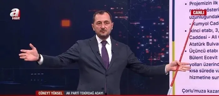1710883286682.jpeg AK Parti Tekirdağ Belediye Başkan Adayı Cüneyt Yüksel, A Haber ekranlarında projelerini anlattı-7