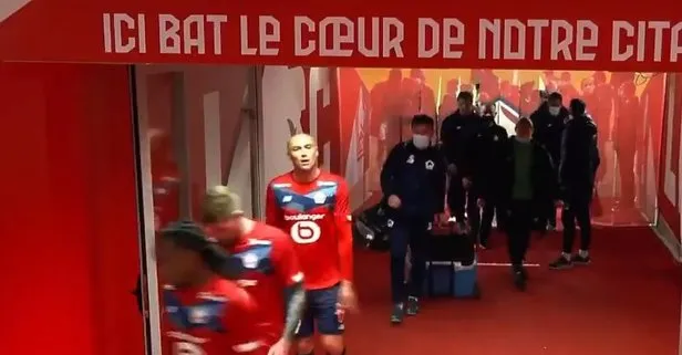 Lille forması giyen Burak Yılmaz’ın koridor görüntüleri Fransa’yı salladı: Gelecek hafta biz şampiyon olacağız