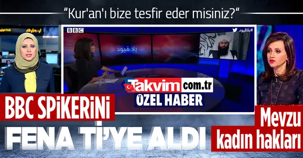 Taliban sözcüsü BBC Arapça'nın sunucusunu ti'ye aldı: Kur'an'ı sizin görüşlerinize göre mi tefsir edelim?