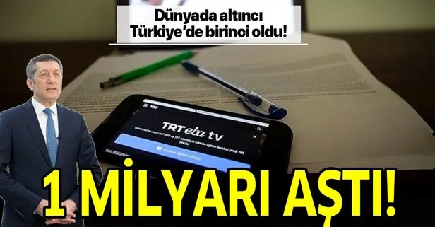 EBA'nın tıklanma sayısı 1 milyarı aştı!