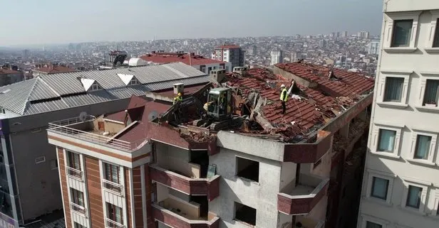 İstanbul Bağcılar’daki Lego apartman Uğurlu Apartmanı yıkıldı