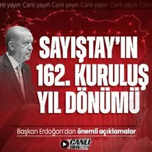 Başkan Erdoğan’dan Sayıştay’ın 162. kuruluş yıl dönümü programında önemli açıklamalar