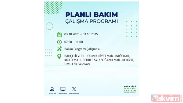 İstanbul'da elektrik kesintisi alarmı: BEDAŞ saat verdi! 3 EKİM ilçe ilçe kesinti programı - 7