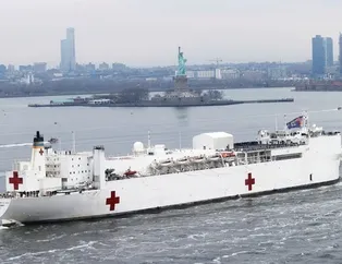 ABD Donanması'nın yüzen hastanesi 'Comfort' New York'a yanaştı