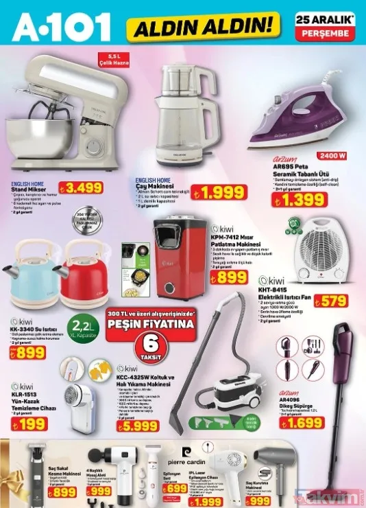 Yeni Yıl Sürprizi A101 Afişi Yayınlandı: 25 Aralık Dev İndirim Listesi - 14