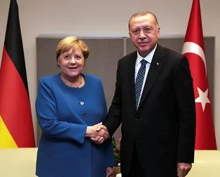 Son dakika: Başkan Erdoğan, Merkel ile görüştü