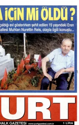 CHP’nin gazetesinden şehit Eren’e alçak iftira