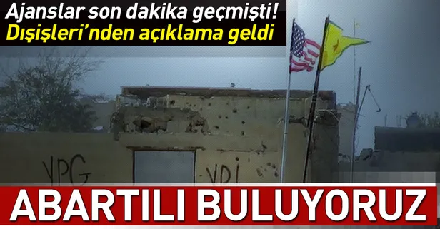 Dıişleri'nden Münbiç açıklaması
