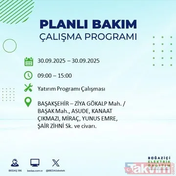İstanbul’un 23 ilçesinde elektrikler kesilecek! 30 Eylül 2025 BEDAŞ kesinti listesi - 43