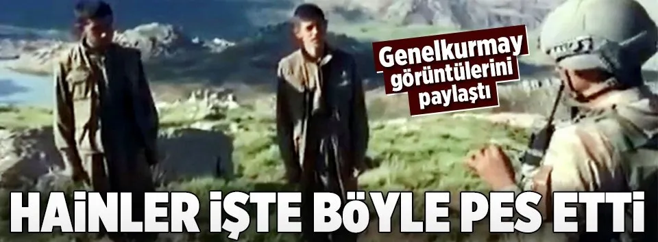 TSK paylaştı! 3 PKK'lı böyle teslim oldu