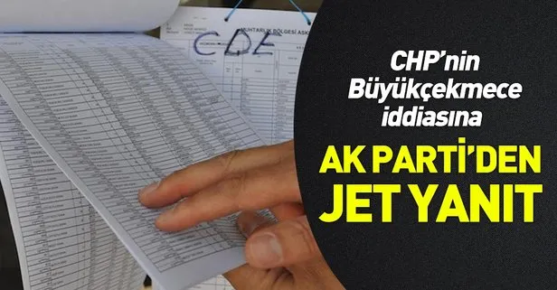 AK Parti’den CHP’nin Büyükçekmece iddiasına yalanlama