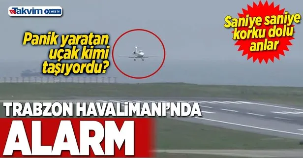 Trabzon Havalimanında alarm