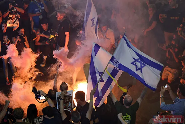 İsrail’de öfke dinmiyor! Sokaklar karıştı: Netanyahu hükümetine ateşkes protestosu - 23