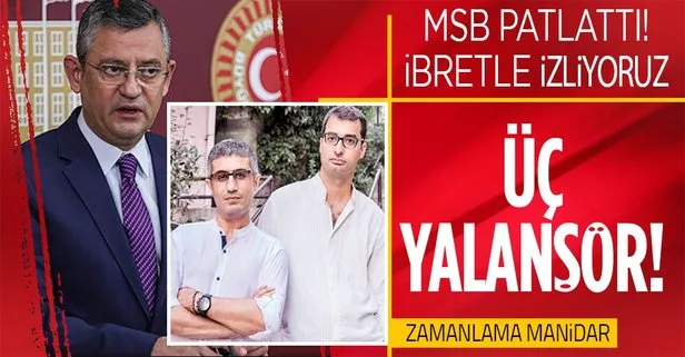 MSB’den CHP’li Özgür Özel ile Cumhuriyet Yazarları Barış Pehlivan ve Barış Terkoğlu’nun ’FETÖ’ iddialarına yalanlama!