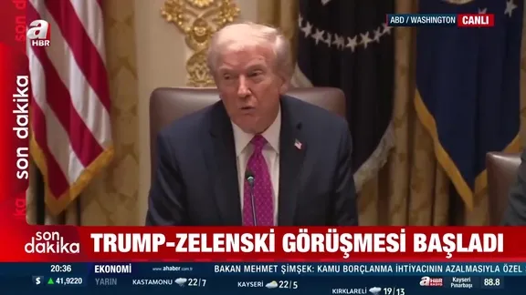 Beyaz Saray'da Trump-Zelenski görüşmesi başladı