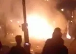 Irak'ta patlama anı böyle kaydedildi!